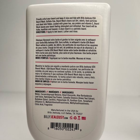 Billy Jealousy Mens Beard shampoo & leave in conditioner set 8 fl Oz each - Picture 3 of 7